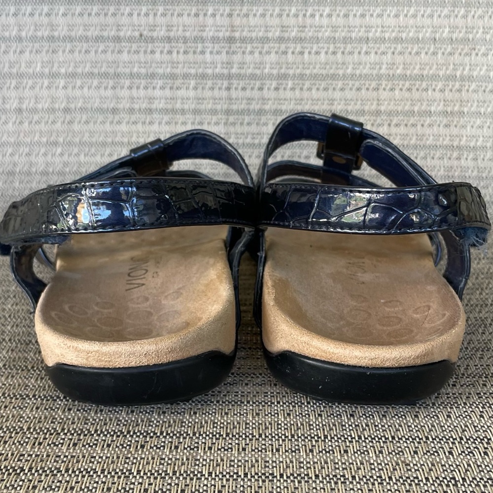Vionic Amber Navy Back Strap Sandals Orthodic Size 8 - Picture 5 of 9